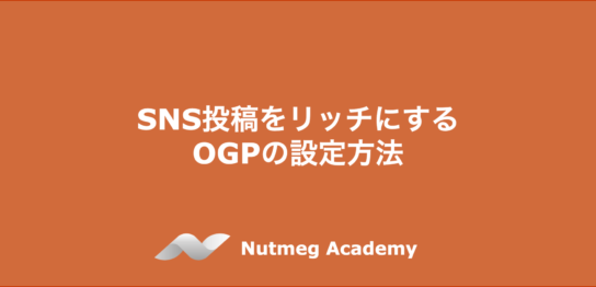 SNS投稿をリッチにするOGPの設定方法